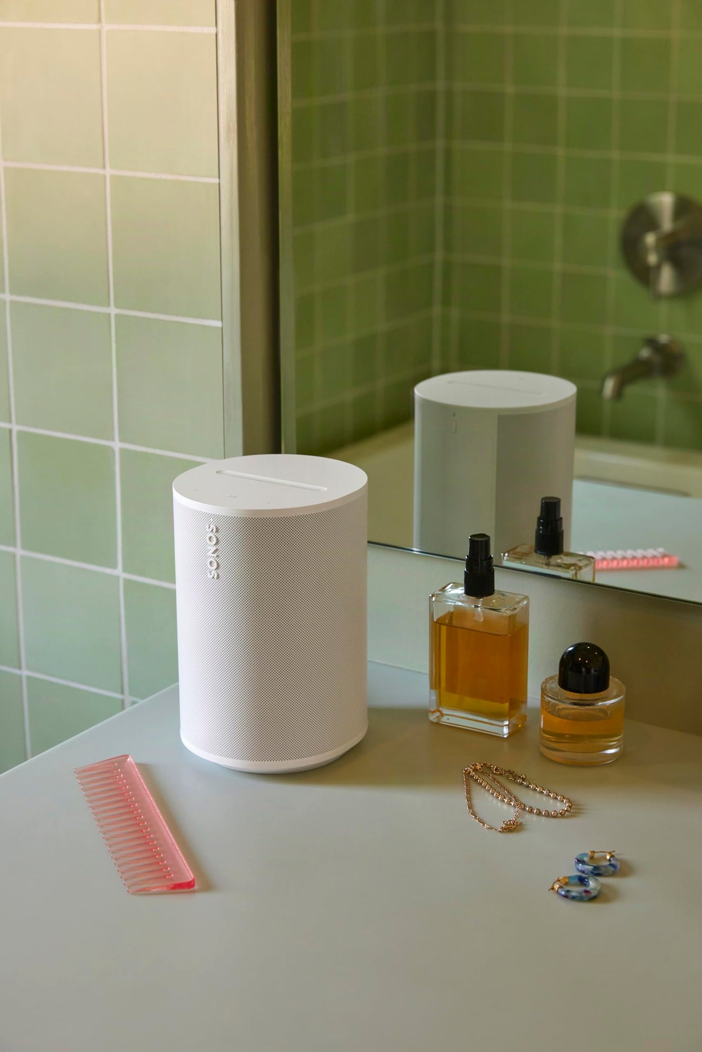Sonos Era 100 SL - Compact, Microphone-Free Speaker with WiFi, Bluetooth - White Sonos