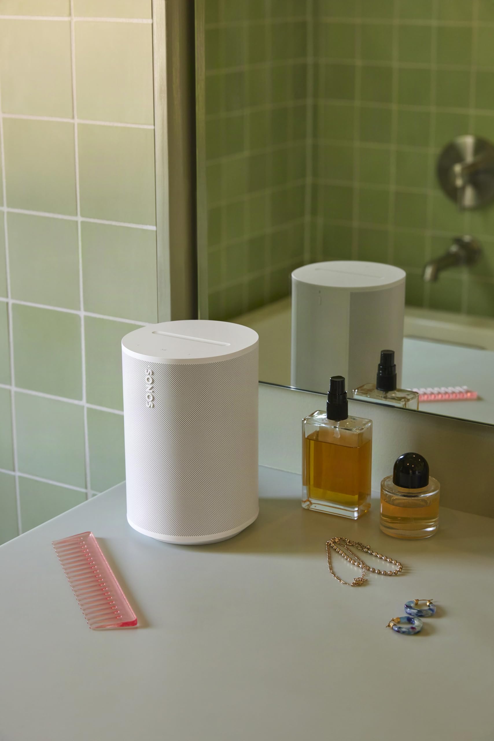 Sonos Era 100 SL - Compact, Microphone-Free Speaker with WiFi, Bluetooth - White Sonos