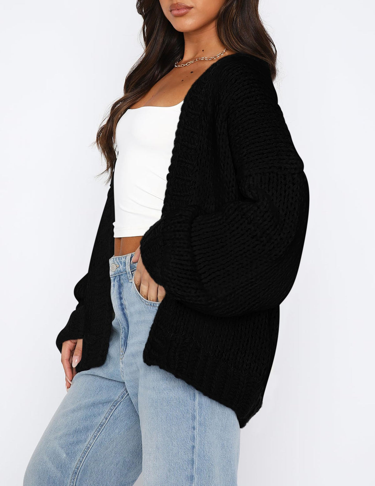 PRETTYGARDEN Cardigan Sweaters for Women Trendy Fall Fashion Black,M 🍁 All In One Marketplace Canada