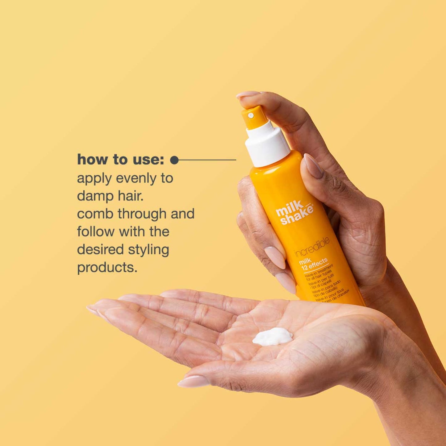 milk_shake Incredible Milk - Leave-In Hair Treatment for All Hair Types | Renews Detangles and Repairs Damaged Hair | 5.1 fl oz (150 ml) - Available at All In One Marketplace Canada