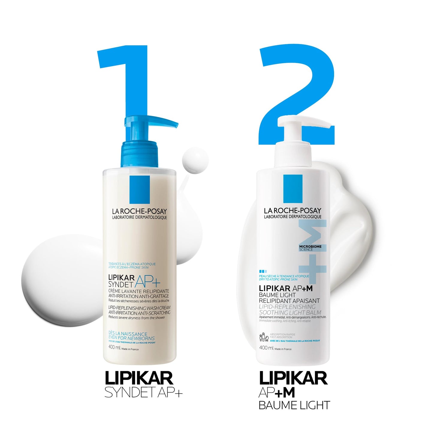 La Roche Posay Lipikar Baume Light AP+M, Body Lotion for Dry Skin, Lightweight Moisturizer with Shea Butter & Niacinamide for Body, Face & Hands, Fragrance Free, Recommended by Dermatologists, 400mL - Available at All In One Marketplace Canada