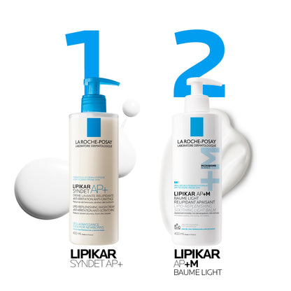 La Roche Posay Lipikar Baume Light AP+M, Body Lotion for Dry Skin, Lightweight Moisturizer with Shea Butter & Niacinamide for Body, Face & Hands, Fragrance Free, Recommended by Dermatologists, 400mL - Available at All In One Marketplace Canada