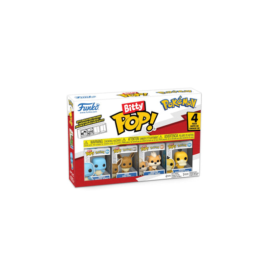 Funko Bitty POP! 4 Pack: Pokemon - Squirtle, Eevee, Growlithe, Psyduck 🍁 All In One Marketplace Canada