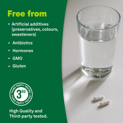 Organika Canadian-Made Colostrum (Bovine)- Immune Support, Grass-Fed- 180caps Organika