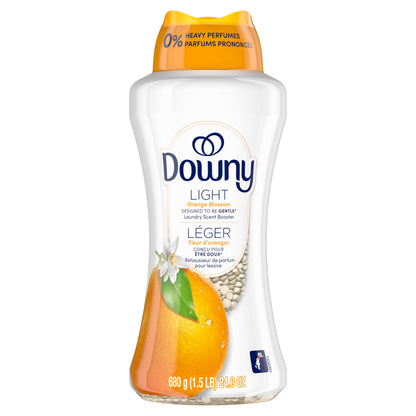 Downy Light Laundry Scent Booster Beads, Orange Blossom Scent, In-wash fabric beads designed to be gentle with a light boost of scent, No Heavy Perfumes, 680 Grams - Available at All In One Marketplace Canada