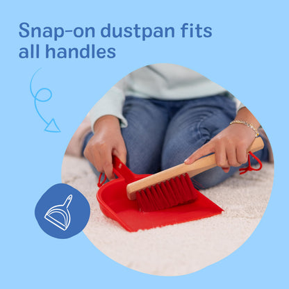 Melissa & Doug Dust Sweep Mop, 6-Pc. Toddler Cleaning Set with Kids Broom & Accessories, Preschool Learning Activities & Kids Toys for Girls & Boys 3+ - Available at All In One Marketplace Canada