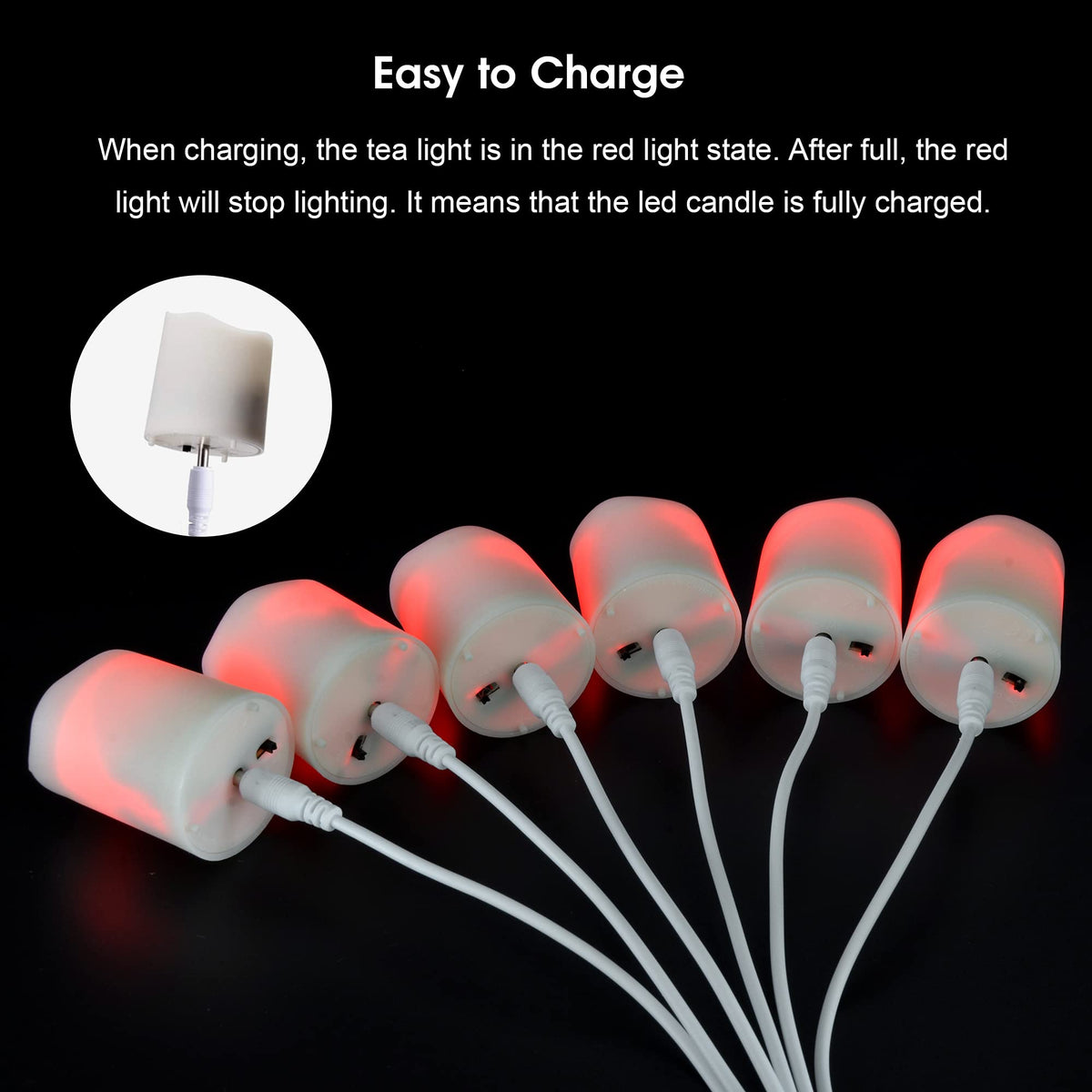 Rechargeable LED Tea Lights USB Flameless Warm White Votive Candles with Remote Battery Flickering Tealights Candle for Halloween Christmas Romantic Home Decoration (6 Packs,Warm White) 🍁 All In One Marketplace Canada