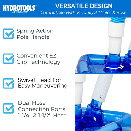 Solstice by International Leisure Products Swimline Hydro Tools 8145 Clear Weighted Triangle Pool Vacuum Head Swimline