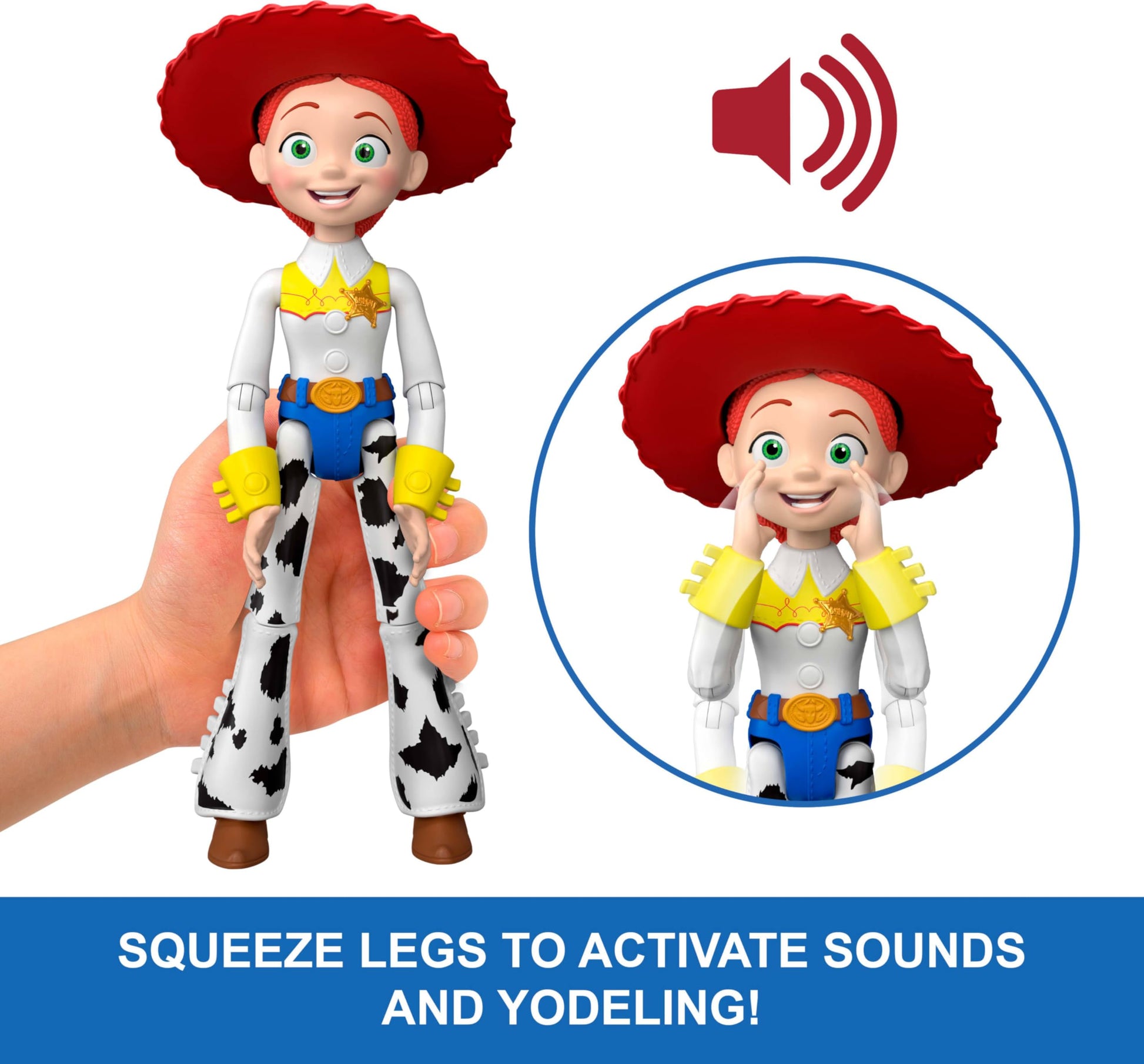 Mattel Disney and Pixar Toy Story 5 Critter Talk Jessie, 12 Inch Posable Action Figure Toy & Jimmy Dean, 35 Plus Movie Sounds & Phrases Mattel