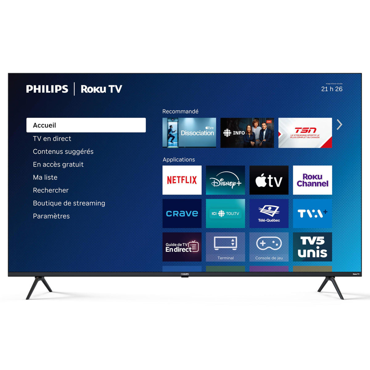 Philips 55PQL7676/F6 7600 Series 55-Inch 4K UHD QLED Roku TV