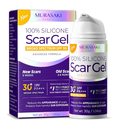 Silicone Scar Gel Scar Cream - SPF 30 Advanced Scar Gel for Old and New Scars - Available at All In One Marketplace Canada