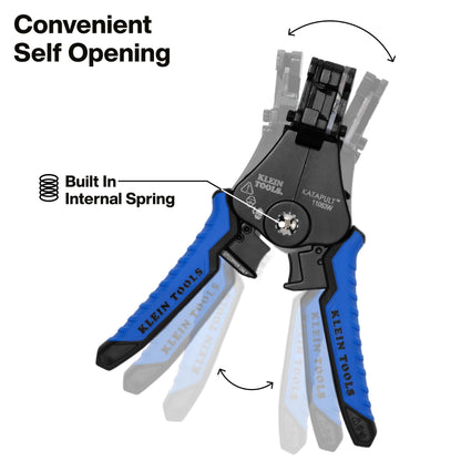 Klein Tools 11063W Wire Cutter/Stripper, Heavy Duty Automatic Tool for 8-20 AWG Solid and 10-22 AWG Stranded Electrical Wire KLEIN TOOLS