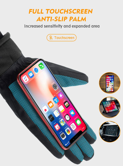 TRENDOUX Winter Gloves, Men Womens Glove Ski 3M Thinsulate, Outdoor Skiing Hiking Touch Screen Fingers, Windproof Cuff, Thick Thermal Wicking Insert, Driving Cycling Running Work (Black M) 🍁 All In One Marketplace Canada