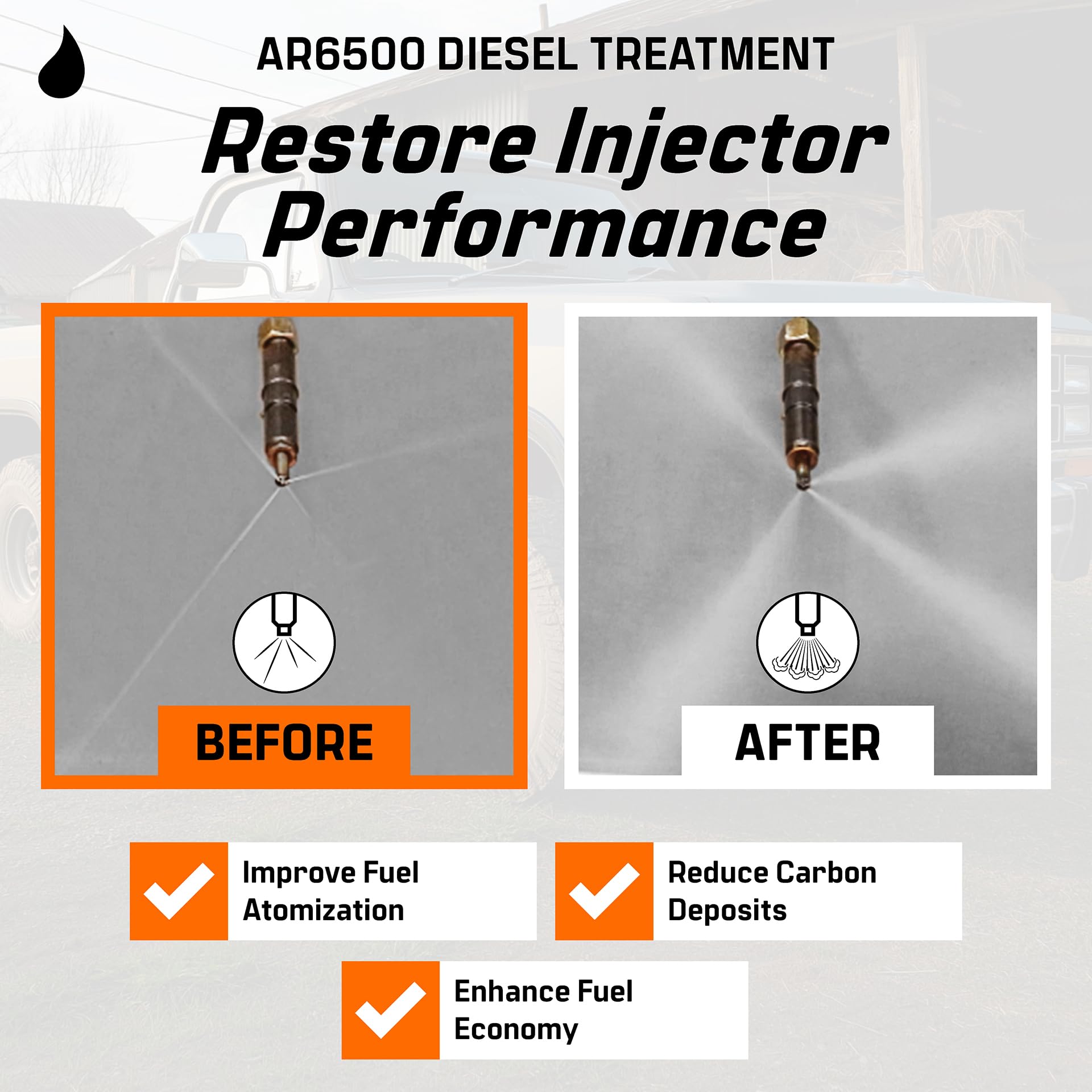 Archoil AR6500 Diesel Treatment (Two Pack) - Treats 800 Gallons - Additive for All Diesel Vehicles