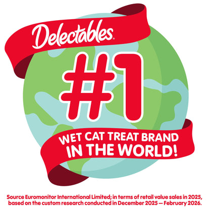 Hartz Delectables Squeeze Up Non Seafood Variety Interactive Lickable Wet Cat Treats, 54 Count