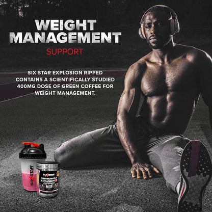 Six Star Pre-Workout Explosion for Men & Women, Pink Lemonade (30 Servings) Six Star