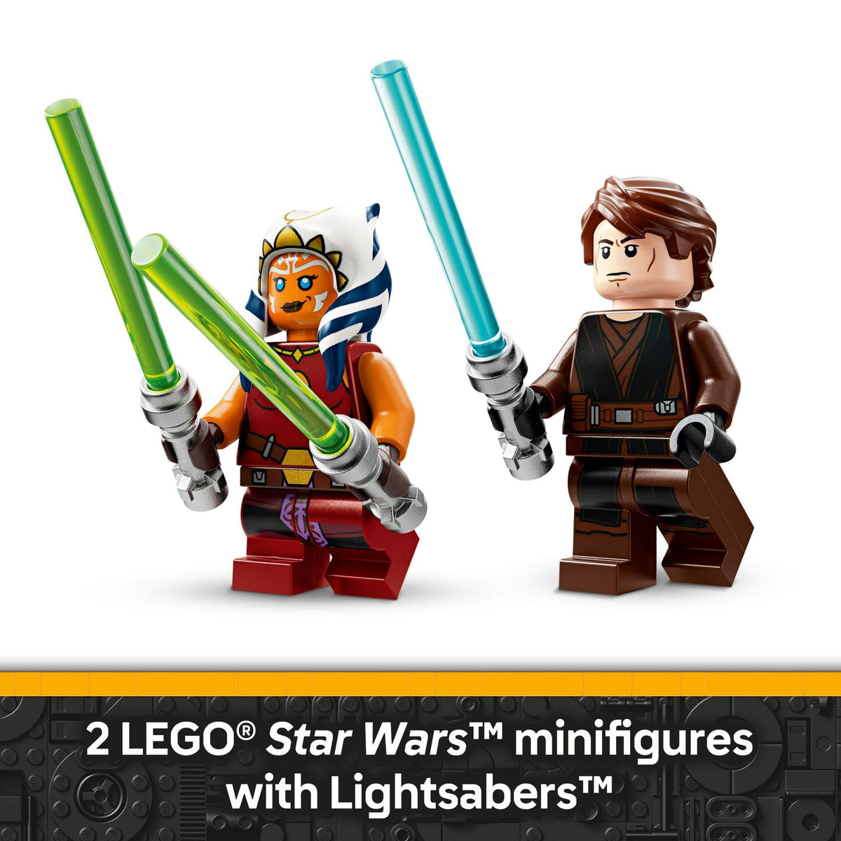 LEGO Star Wars: The Clone Wars Ahsoka's Jedi Interceptor Spaceship Building Toy - Kids Star Wars Toy for Boys and Girls, Ages 8+ - Gift Idea for Birthdays - 75401
