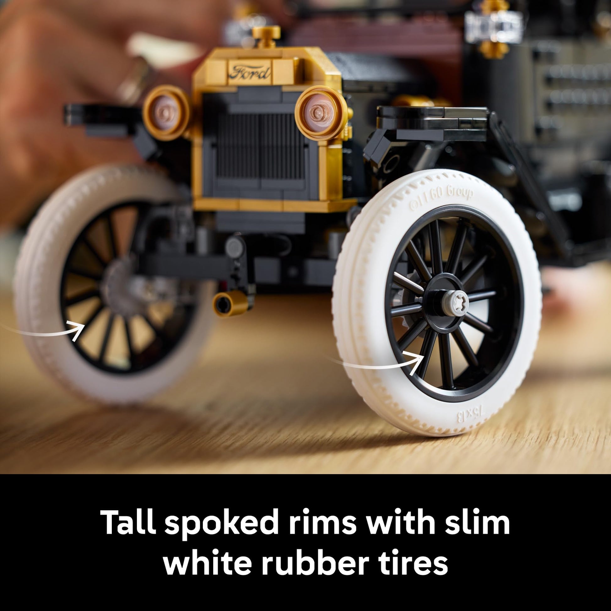 LEGO Icons Ford Model T Building Set for Adults - Collectible Kit with Detailed Features for Bedroom, Home Office, or Shelf Decor, Gift for Men, Women & Car Fans Ages 18+ - 11376 LEGO