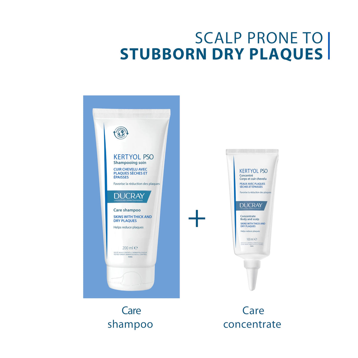 Ducray Kertyol PSO medicated scalp shampoo for plaques, 200ml