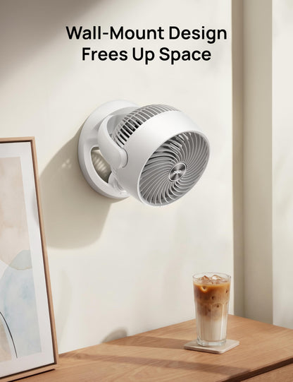 DREO Fan for Bedroom, 12 Inches, 70ft Powerful Airflow, 25db Quiet Table Air Circulator Fans for Whole Room, 120° Adjustable Tilt Desk Fan, 3 Speeds, Desktop Fan for Home, Office, Kitchen, RV