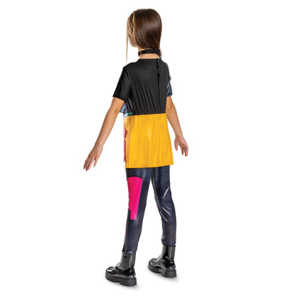 Costume de Mira pour enfants, chasseuse de démons K-Pop, ensemble officiel comprenant une combinaison, une jupe et un collier pour Halloween, taille enfant (10-12 ans)