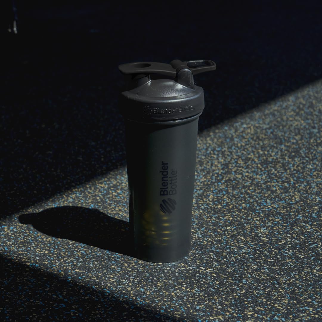BlenderBottle Classic V2 Shaker Bottle Perfect for Protein Shakes and Pre Workout, 45-Ounce, Black BlenderBottle