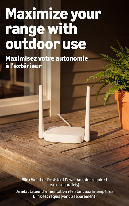 Blink Outdoor XR+ — Extended Range Wireless Outdoor 4 Camera with 10x security coverage powered by Blink's proprietary XR technology — 2 camera system
