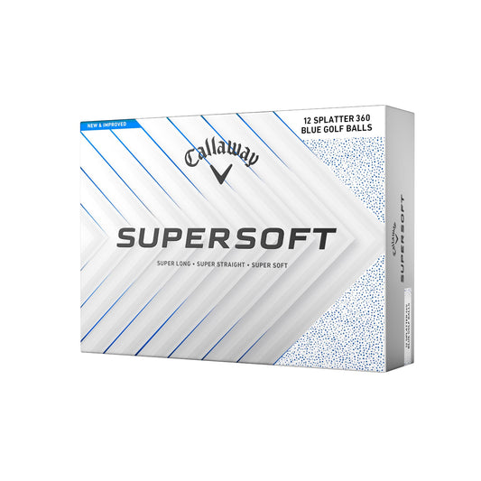 Callaway Golf Supersoft Golf Balls (2025, Blue Splatter)