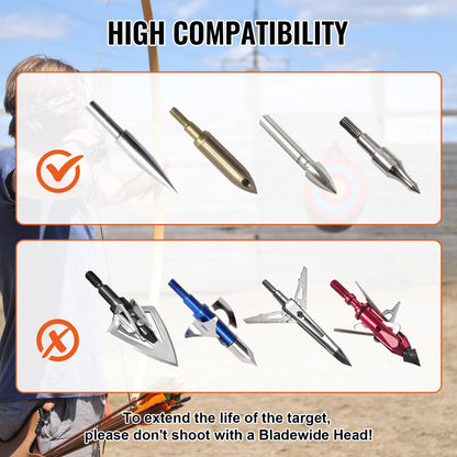 VEVOR Archery Target, 5 Layers 20" Arrow Target, Traditional Solid Straw Round Archery Target Shooting Bow, Hand-Made Arrows Target, Coloured Rope Target for Backyard Outdoor Hunting Shooting Practice VEVOR