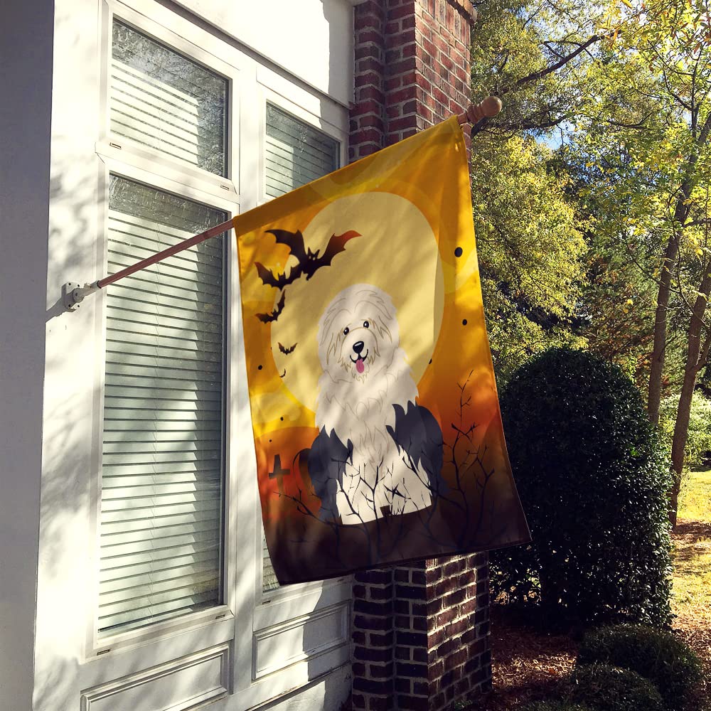 Drapeau de maison en toile Caroline's Treasures BB4362CHF Halloween Old English Sheepdog, grand format, multicolore