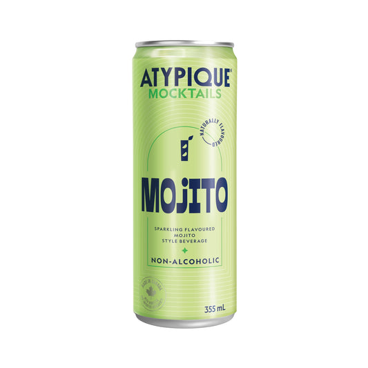 Cocktail sans alcool Atypique, Mojito, 355 mL, paquet de 12 🍁 All In One Marketplace Canada