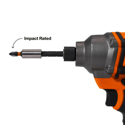 Klein Tools 32308 Multi-bit Stubby Screwdriver, Impact Rated 8-in-1 Adjustable Magnetic Tool with Phillips, Slotted, Square and Nut Driver KLEIN TOOLS