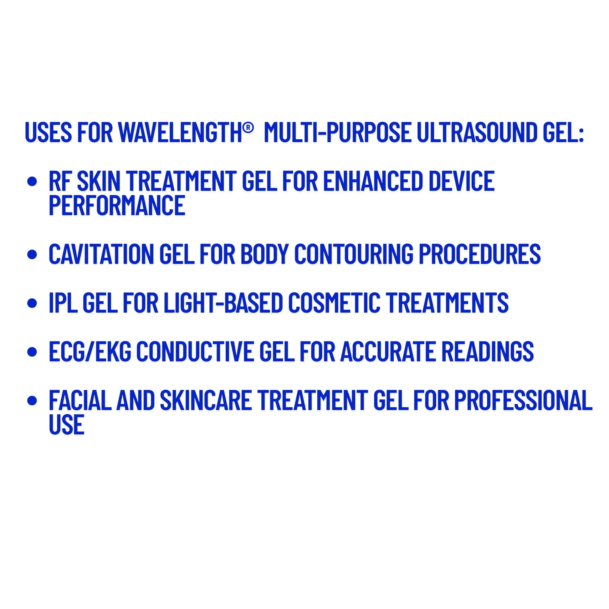 Wavelength® MP Multi-Purpose Ultrasound Gel. Hypoallergenic, Non-Greasy, Premium-Quality. For Ultrasound, Physiotherapy, Cavitation & Aesthetic Devices. Made in Canada. Transmission Gel. 250ml Bottles. (Blue 250ml x 2)