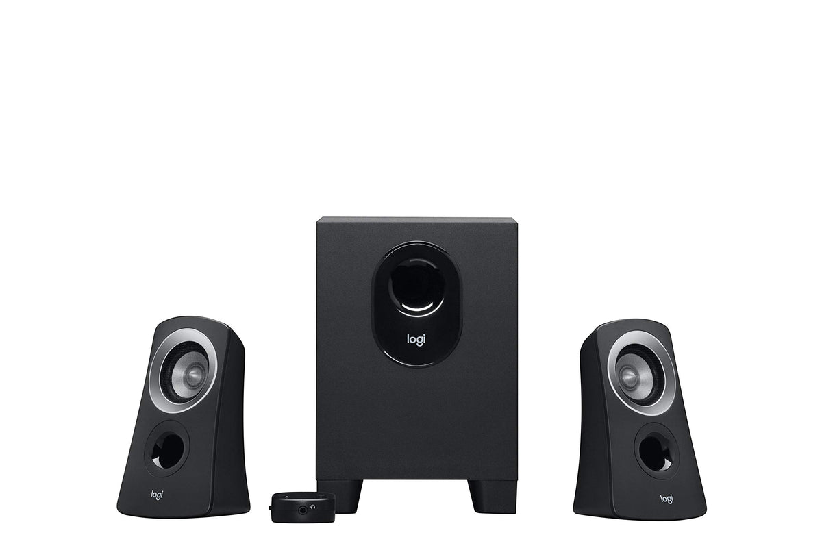 Logitech Z313 2.1 Multimedia Speaker System Full Range Audio - Black