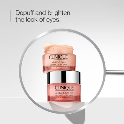 Clinique All About Eyes Lightweight Eye Cream With Vitamin C | Hydrating, Brightening, Depuffing + Dark Circle Reducing, 30ml Clinique