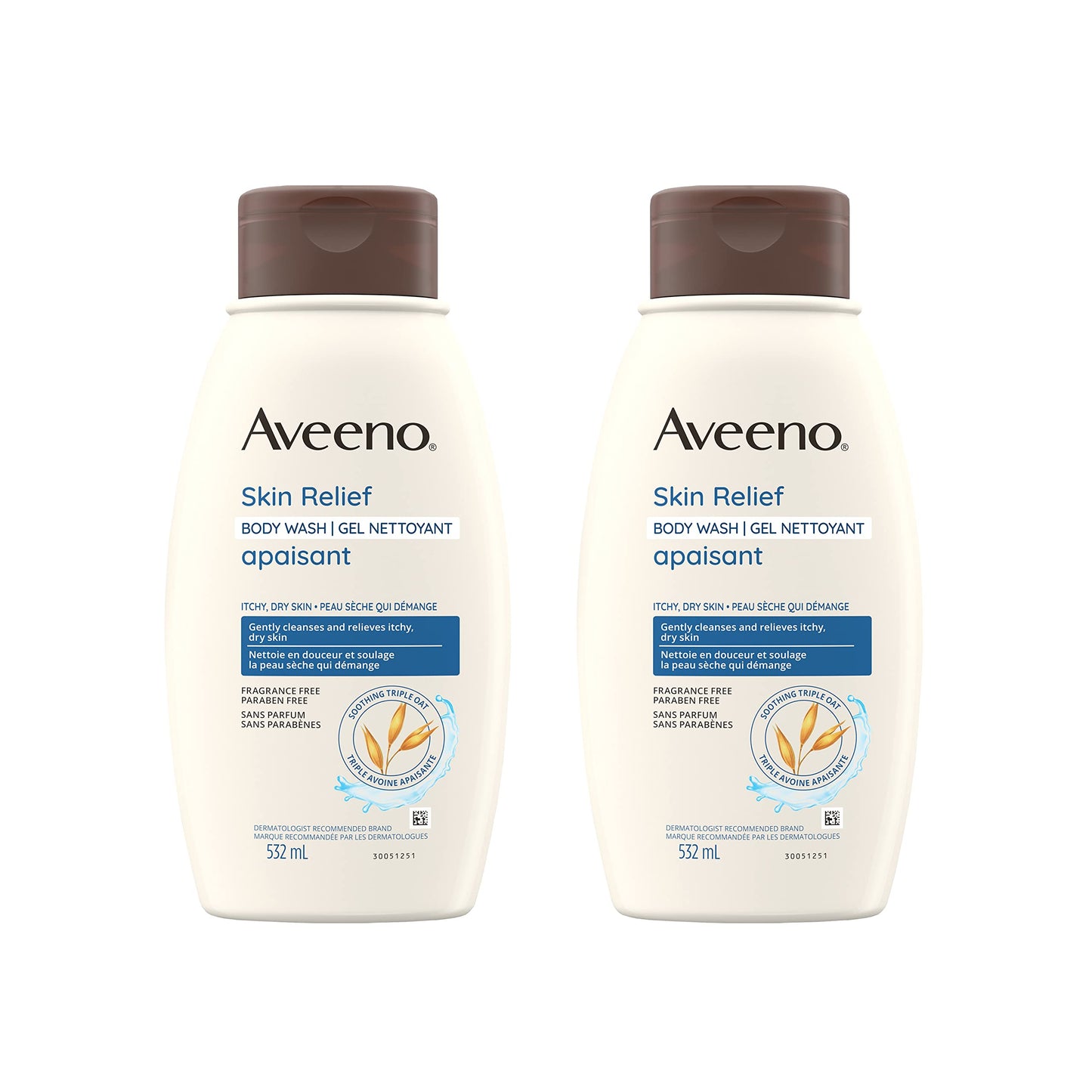 Aveeno Skin Relief Body Wash with Colloidal Oatmeal, pack of 2 🍁 All In One Marketplace Canada