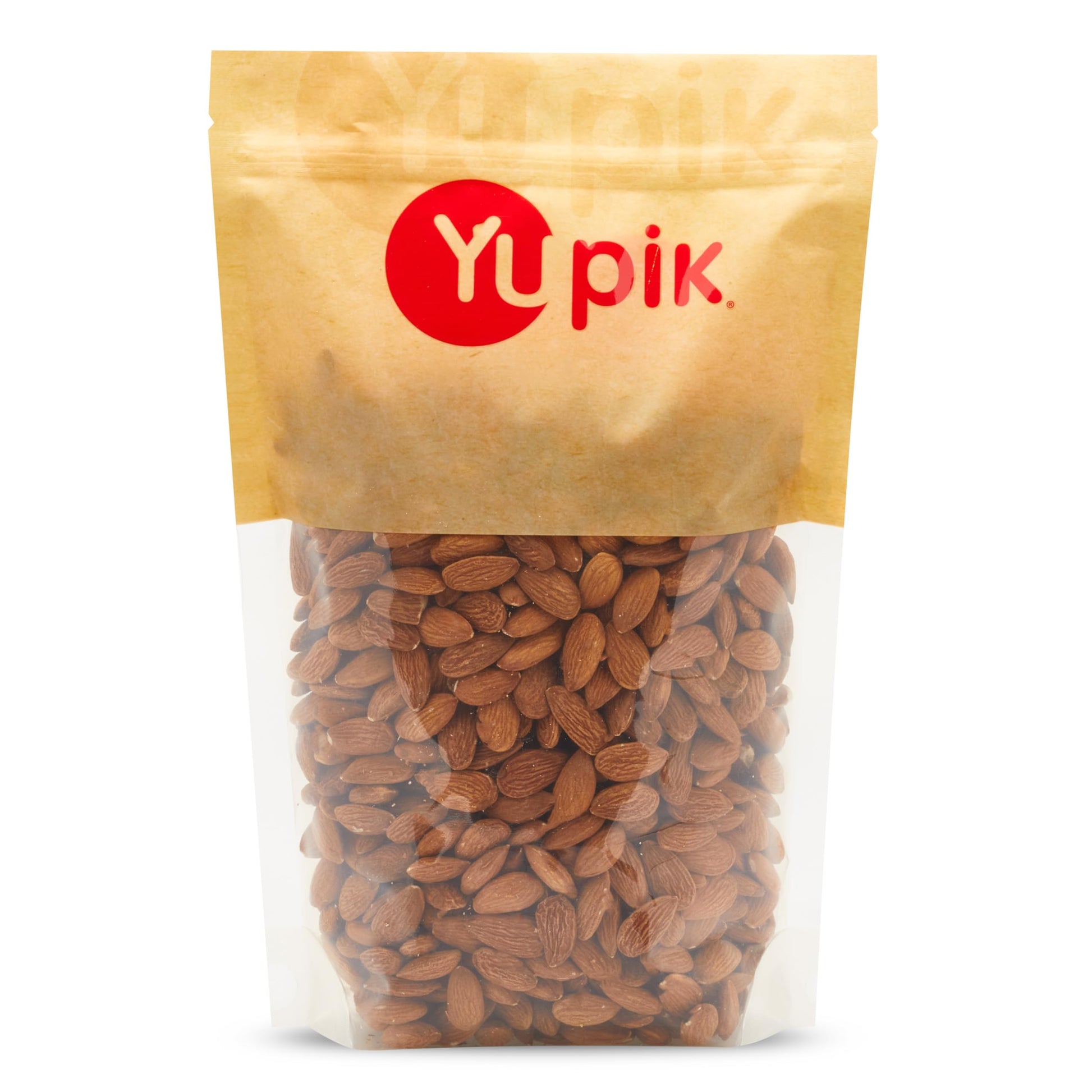 Yupik Raw Almonds, Small Size, 1Kg, Gluten-Free, Kosher, Salt-Free, Source Of Protein, Fiber, Iron & Calcium, Healthy Snack