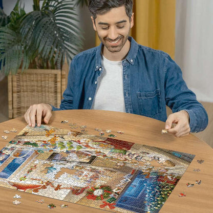 Ravensburger Merry Mischief 1000 Piece Holiday Jigsaw Puzzle for Adults - 12000718 - Handcrafted Tooling, Made in Germany, Every Piece Fits Together Perfectly 🍁 All In One Marketplace Canada