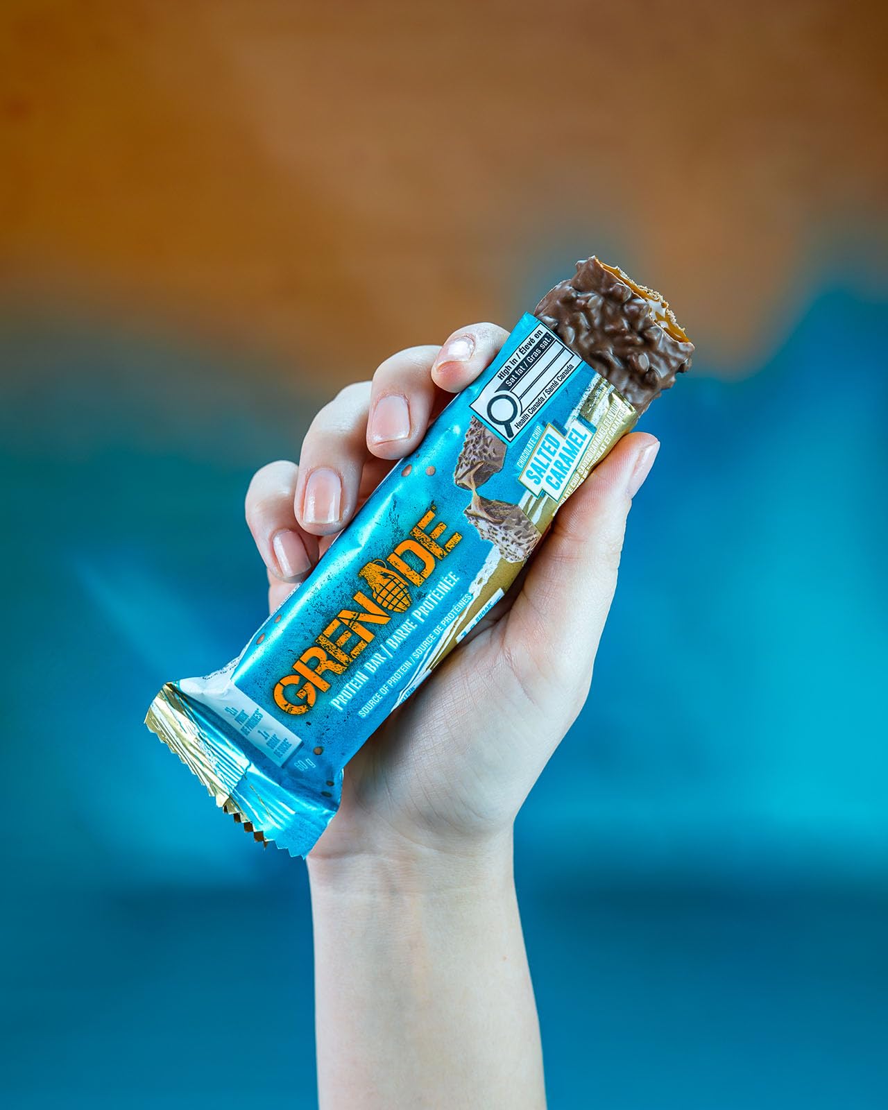 Grenade Carb Killa High Protein Bar - Chocolate Chip Salted Caramel, 12 Pack (60g each)