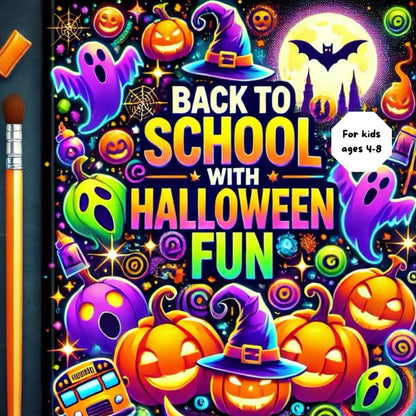 Back to School with Halloween Fun for Kids ages 4-8: Creative Drawing | Labyrinth Puzzles |Number Games | Decoding Challenges | Riddles | Poems |Vocabulary Hunts |Artistic Coloring and Beyond!