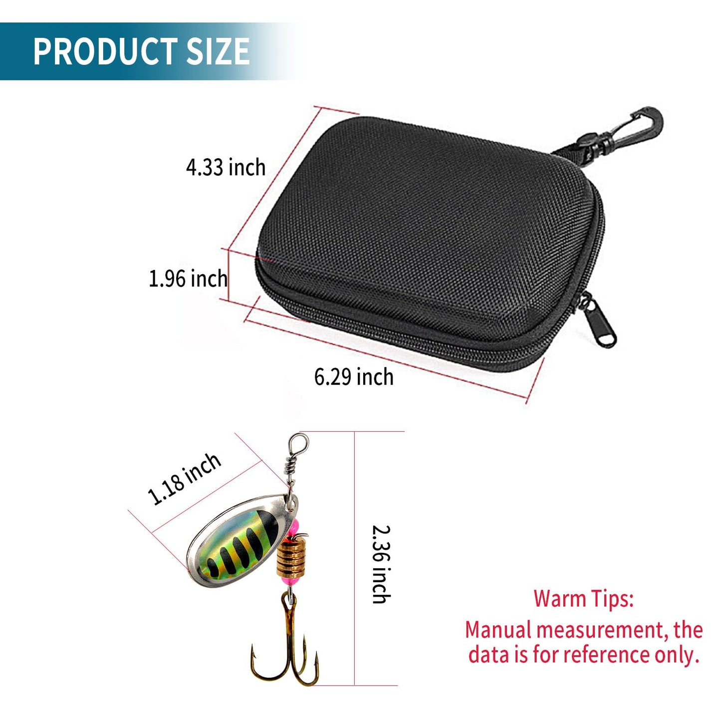 Vkinman 16 Pcs Fishing Lures Spinner Bait with Treble Hooks for Bass Trout Salmon Fishing Tackle Spinnerbait Spoons Metal Sequins Spinners Baits Fishing Bait for Freshwater Saltwater Fishing - Available at All In One Marketplace Canada