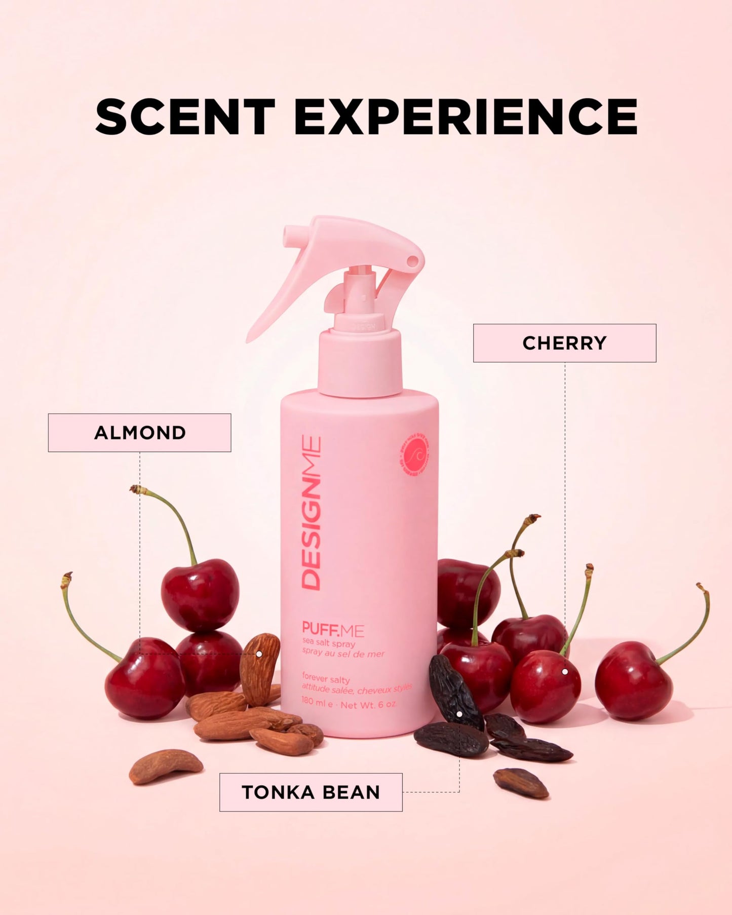 DESIGNME PUFF.ME Sea Salt Spray | Sea Salt Texture Spray for Beach Waves, Volume & Tousled Texture | Soft Hold, Lightweight Hydration & Non-Drying Sea Salt Hair Spray for Women - Available at All In One Marketplace Canada