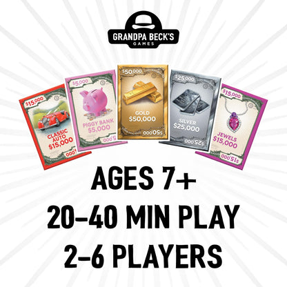Cover Your Assets Card Game by Grandpa Beck's Games - Fun Family-Friendly Set-Collecting Game for Kids, Teens & Adults - from the Creators of Skull King - Ideal for 2-6 Players Ages 7+ Grandpa Beck's Games