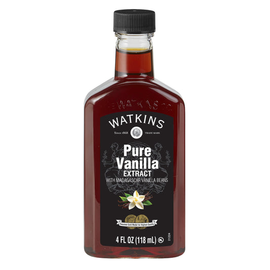 Watkins Pure Vanilla Extract with Madagascar Vanilla Beans, Non-GMO, Kosher, 118 ml, 1 Count 🍁 All In One Marketplace Canada Watkins