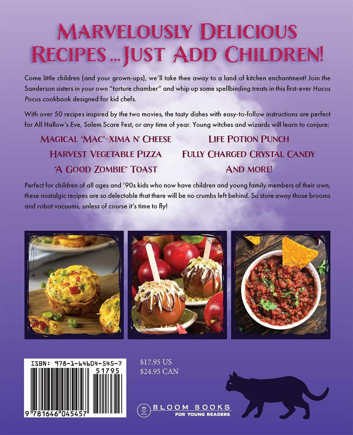 Le livre de cuisine officieux Hocus Pocus pour enfants : 50 recettes amusantes et faciles pour des tours, des friandises et des mets effrayants inspirés du classique d'Halloween