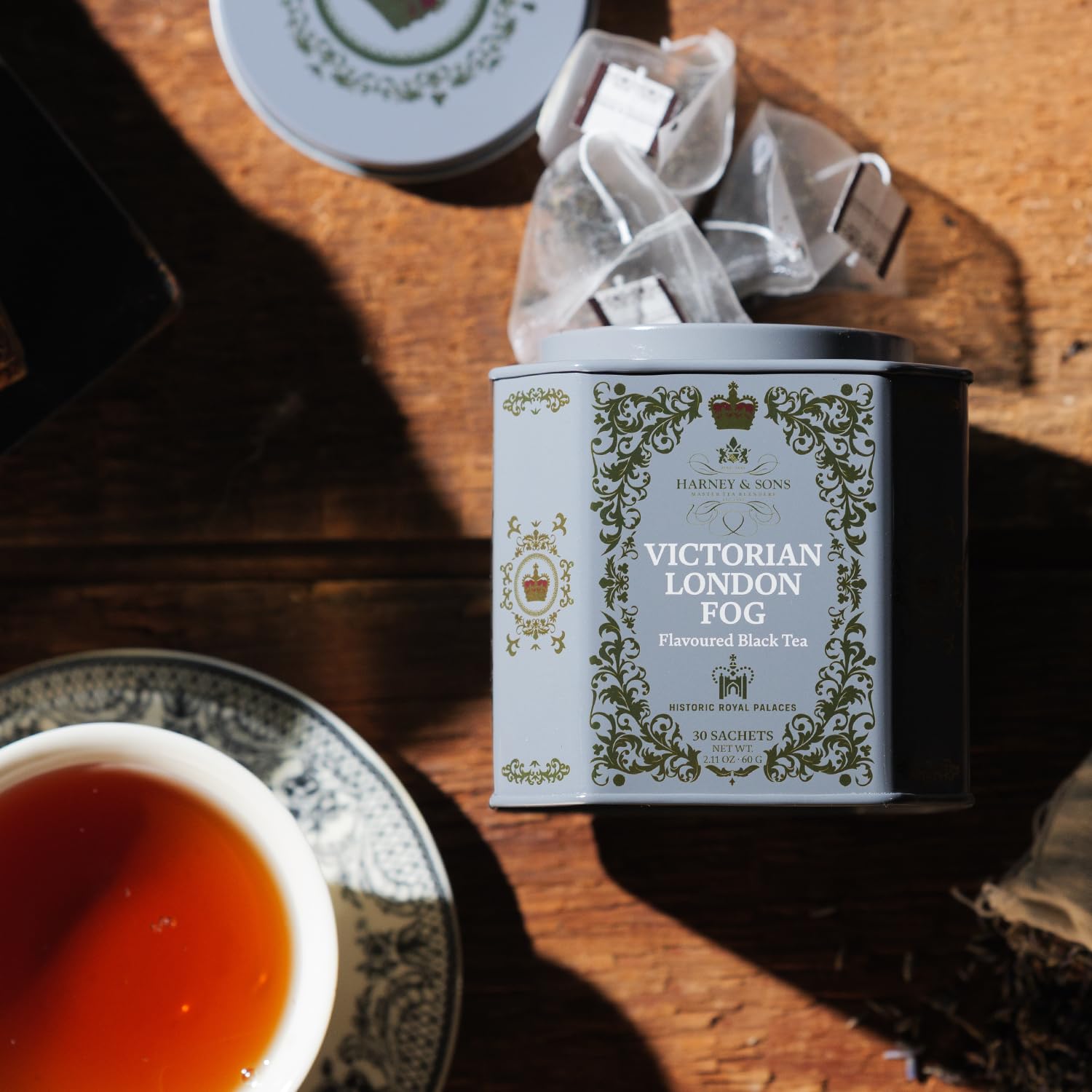 Harney & Sons Victorian London Fog Tea – Black Tea Blend with Citrus, Vanilla & Lavender – 30 Sachets (2.67 oz)