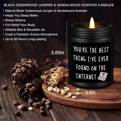 Homsolver Gifts for Men Him, Anniversary Romantic Gifts for Boyfriend Husband, Birthday Thanksgiving Christmas Valentines Day Presents for Boyfriend Best Friends Men, Scented Candles for Him 🍁 All In One Marketplace Canada