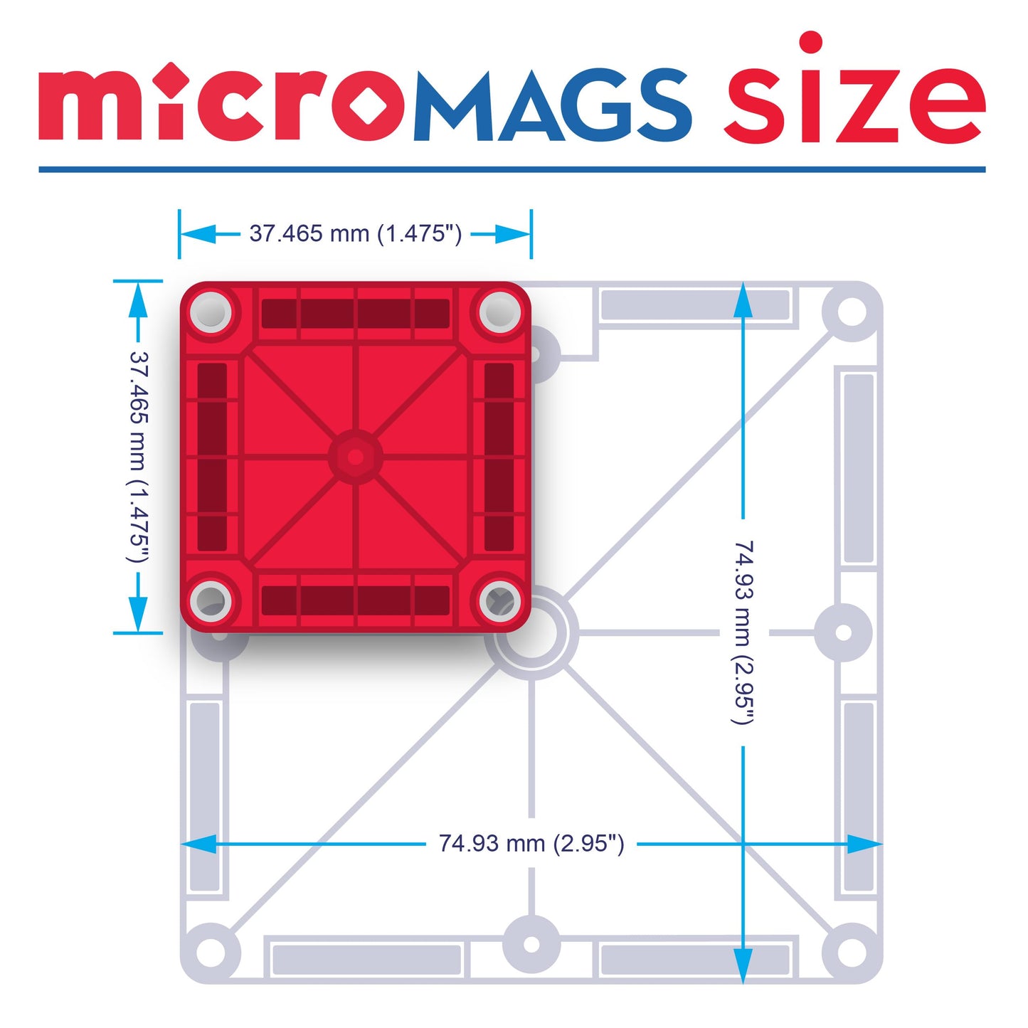 MAGNA-TILES microMAGS 26-Piece Travel Magnetic Construction Set – Bold Colors, The Original Magnetic Building Brand 🍁 All In One Marketplace Canada