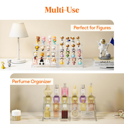 Lifewit 4 Tier Acrylic Perfume Organizer, Clear Fragrance Shelf,1 Pack 🍁 All In One Marketplace Canada