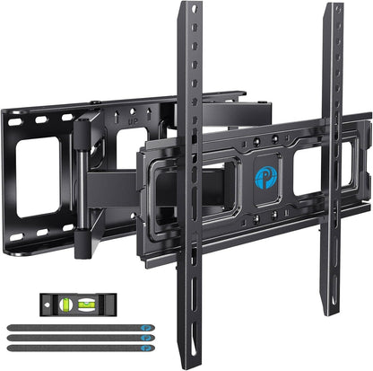 Pipishell Full Motion TV Wall Mount for 26-74 inch TVs, up to 99lbs Max VESA 400x400mm, Wall Mount TV Bracket with Articulating Swivel Extension Tilting Leveling for LED LCD OLED 4K Flat Curved Screen